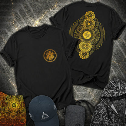 Metatron Geometric Universe 2 Sided T-Shirt - Metatron Geometric Universe 2 Sided T-Shirt - Black