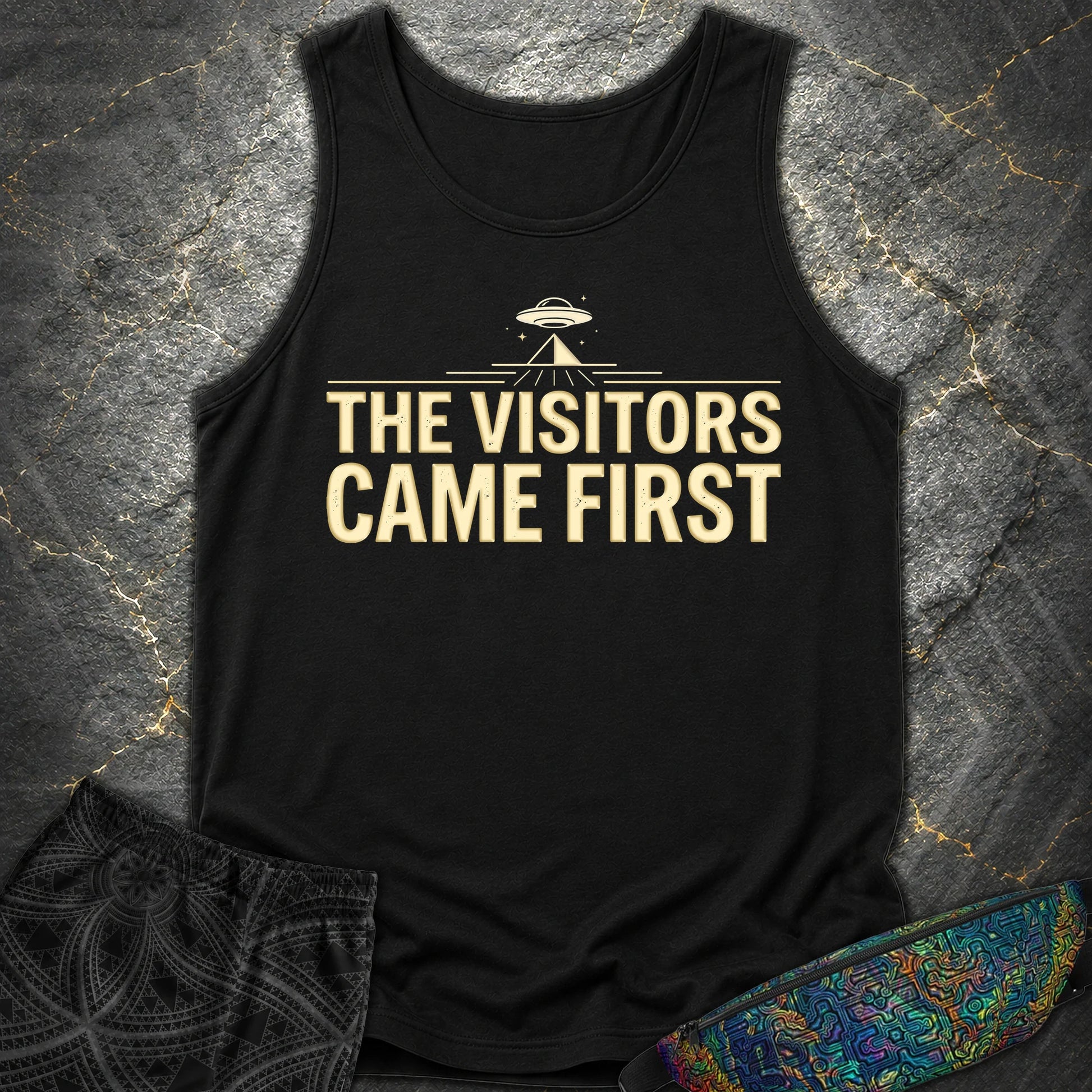 The Visittors Come First - The Visittors Come First Comfort Tank Top - Black