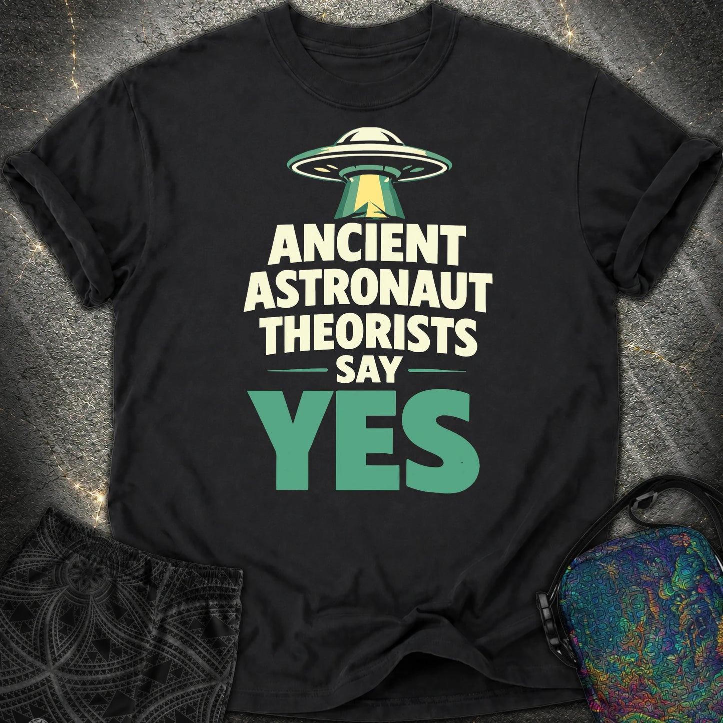 Ancient Astronaut Sey Yes 2 - Ancient Astronaut Sey Yes 2 Comfort T-Shirt - Black
