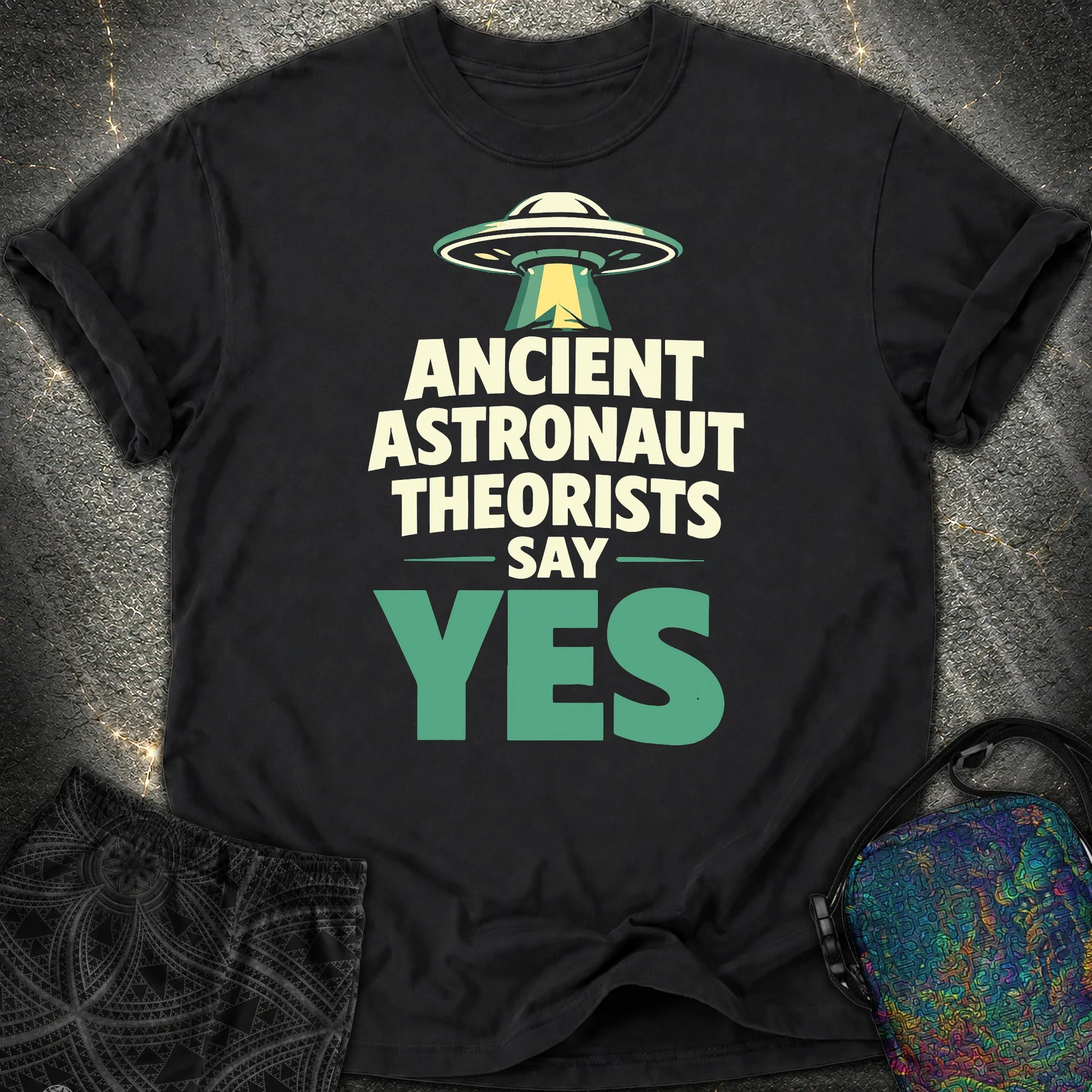 Ancient Astronaut Sey Yes 2 - Ancient Astronaut Sey Yes 2 Comfort T-Shirt - Black