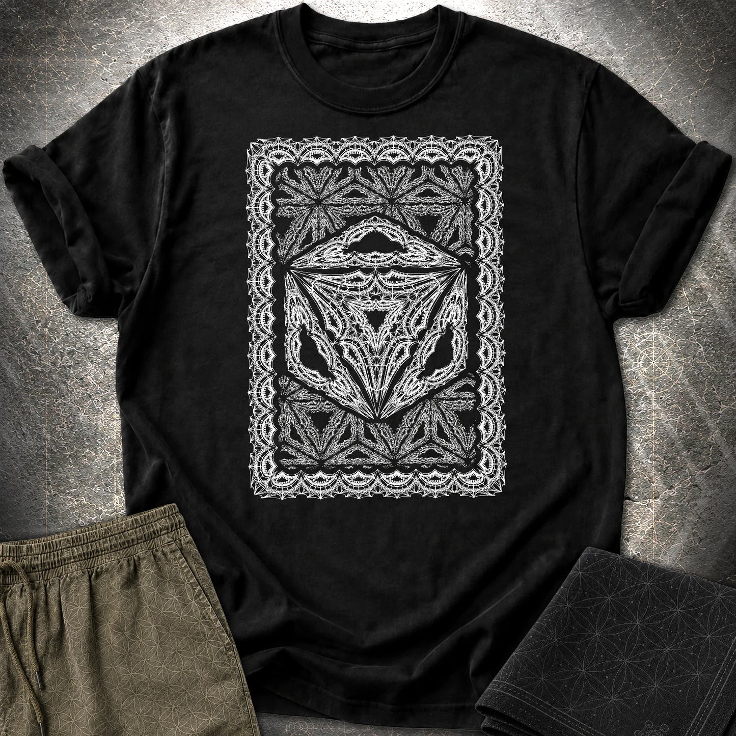 Framed Octahedron T-Shirt - Framed Octahedron T-Shirt - Black