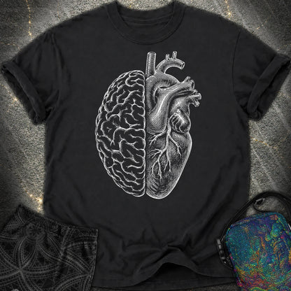 Heart Brain Comfort T-Shirt - Heart Brain Comfort T-Shirt - Black