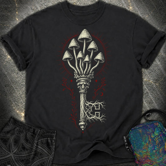 The Mushroom Key - The Mushroom Key Comfort T-Shirt - Black