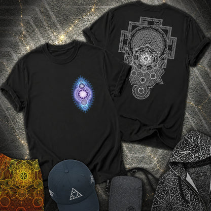 Ultimate Sacred Geometry 2 Sided T-Shirt - Ultimate Sacred Geometry 2 Sided T-Shirt - Black