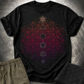 64 Tetrahedron Platonic Solids Metatron T-Shirt