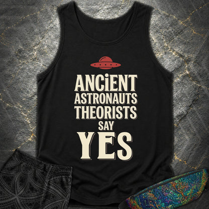Ancient Astronaut Sey Yes 3 - Ancient Astronaut Sey Yes 3 Comfort Tank Top - Black
