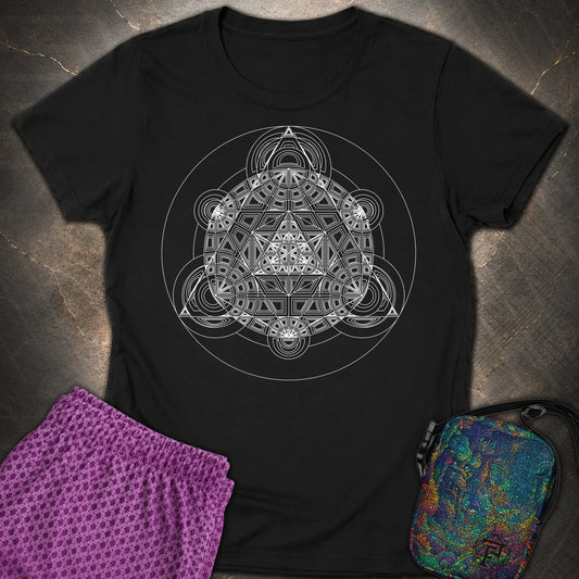 Sacred Mosaic T-Shirt - Sacred Mosaic Womens T-Shirt - Black