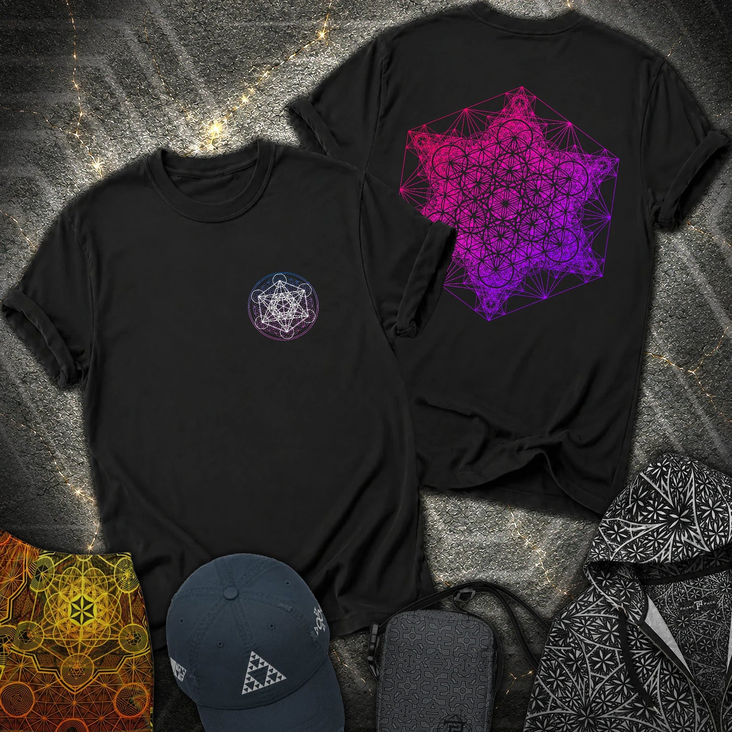 Metatron Superstructure 2 Sided T-Shirt - Metatron Superstructure 2 Sided T-Shirt - Black