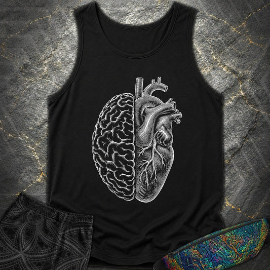 Heart Brain - Heart Brain Comfort Tank Top - Black
