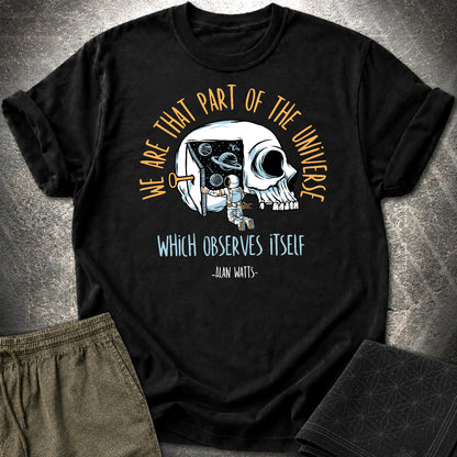 Alan Watts Part Of Universe T-Shirt - Alan Watts Part Of Universe T-Shirt - Black