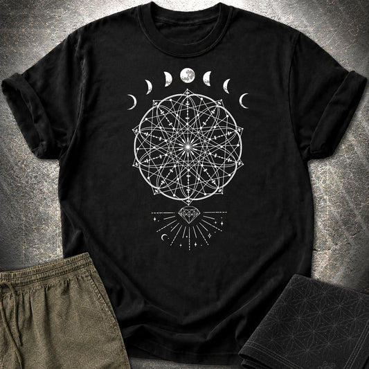 Inner Beauty Moon Phases T-Shirt - Inner Beauty Moon Phases T-Shirt - Black