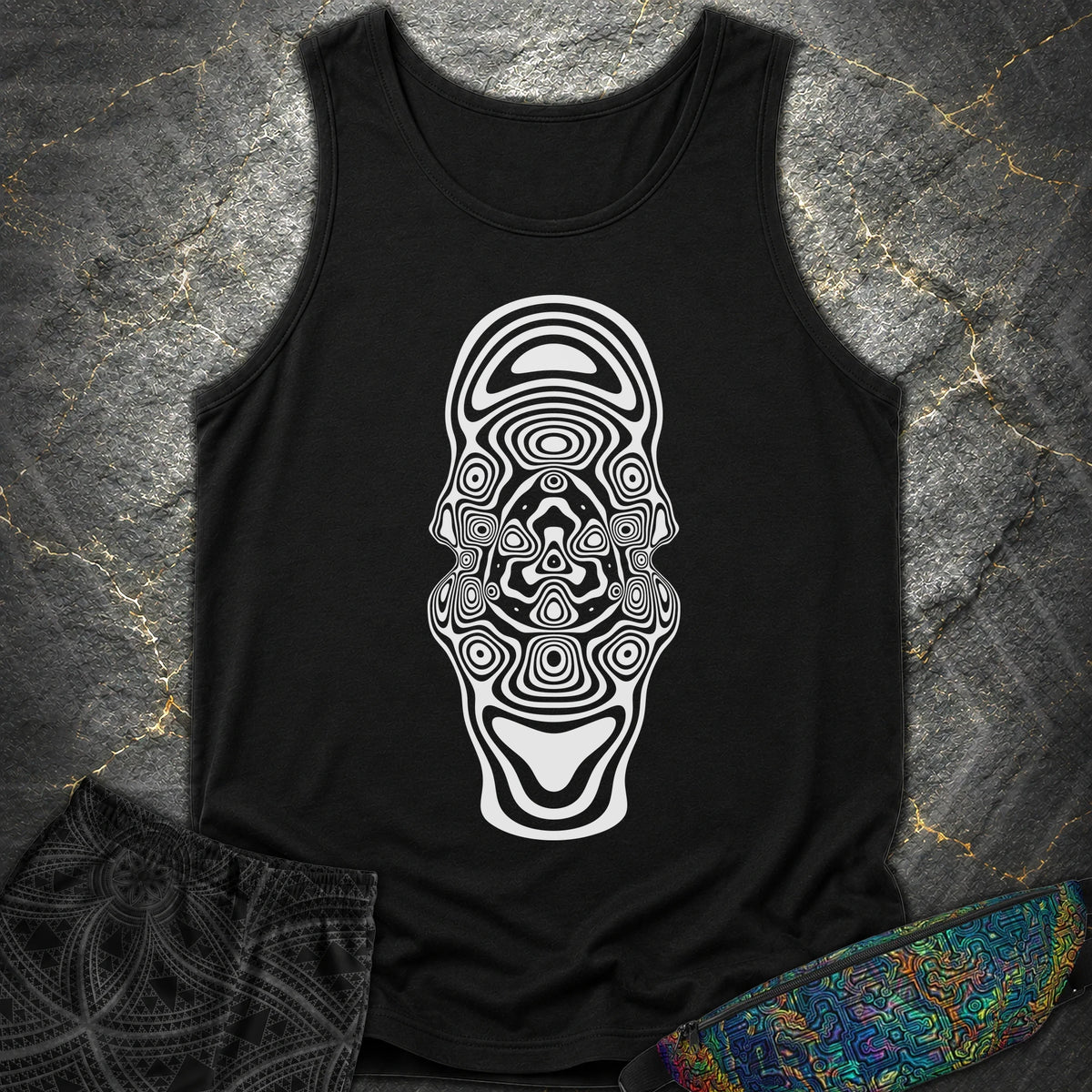 Mind Blown Comfort Tank Top - Mind Blown Comfort Tank Top - Black