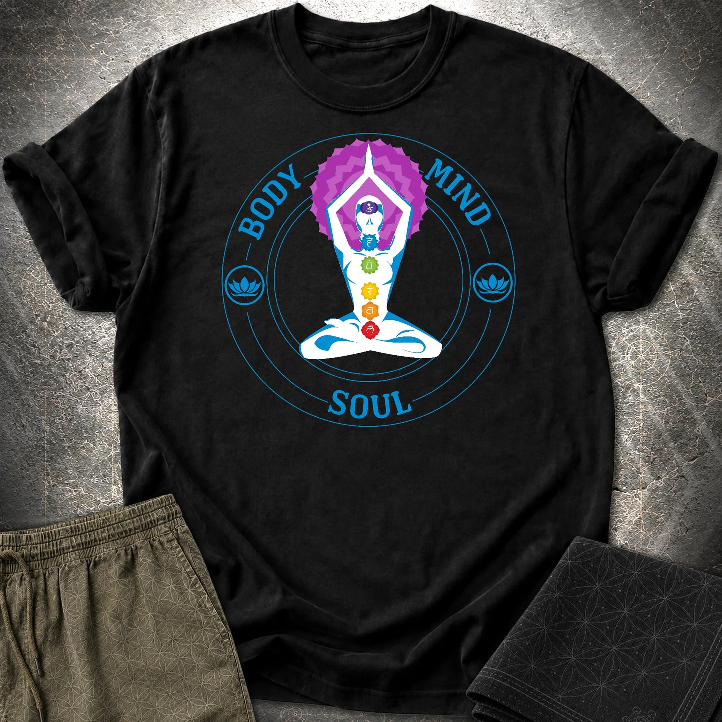 Body Mind Soul T-Shirt - Body Mind Soul T-Shirt - Black