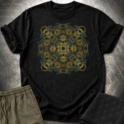Psychedelic Mandala Boho Hippie Kaleidoscope T-Shirt - Psychedelic Mandala Boho Hippie Kaleidoscope T-Shirt - Black