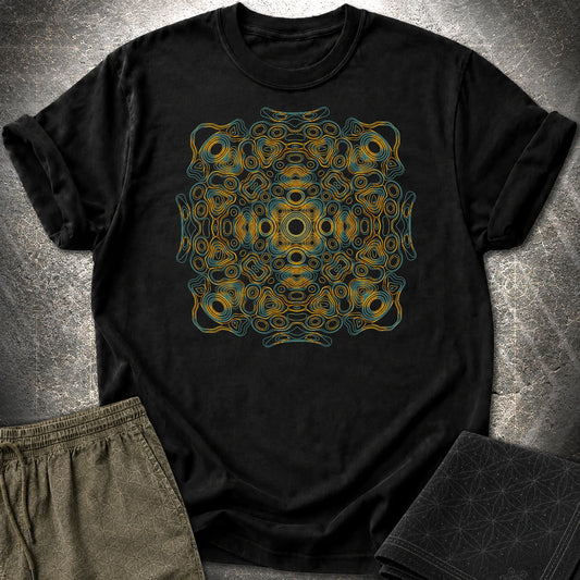 Psychedelic Mandala Boho Hippie Kaleidoscope T-Shirt - Psychedelic Mandala Boho Hippie Kaleidoscope T-Shirt - Black