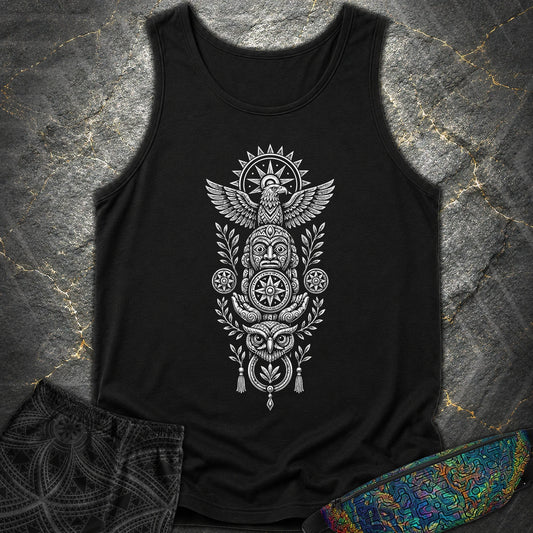 Totem White - Totem White Comfort Tank Top - Black