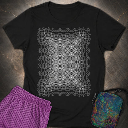 Infinite Geometric Lattice - Infinite Geometric Lattice Womens T-Shirt - Black