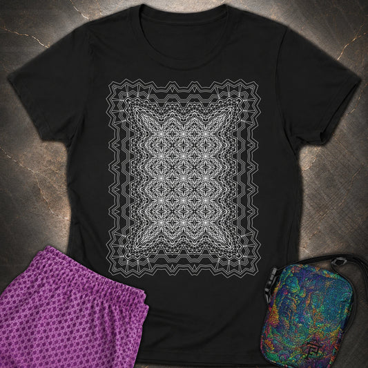 Infinite Geometric Lattice - Infinite Geometric Lattice Womens T-Shirt - Black
