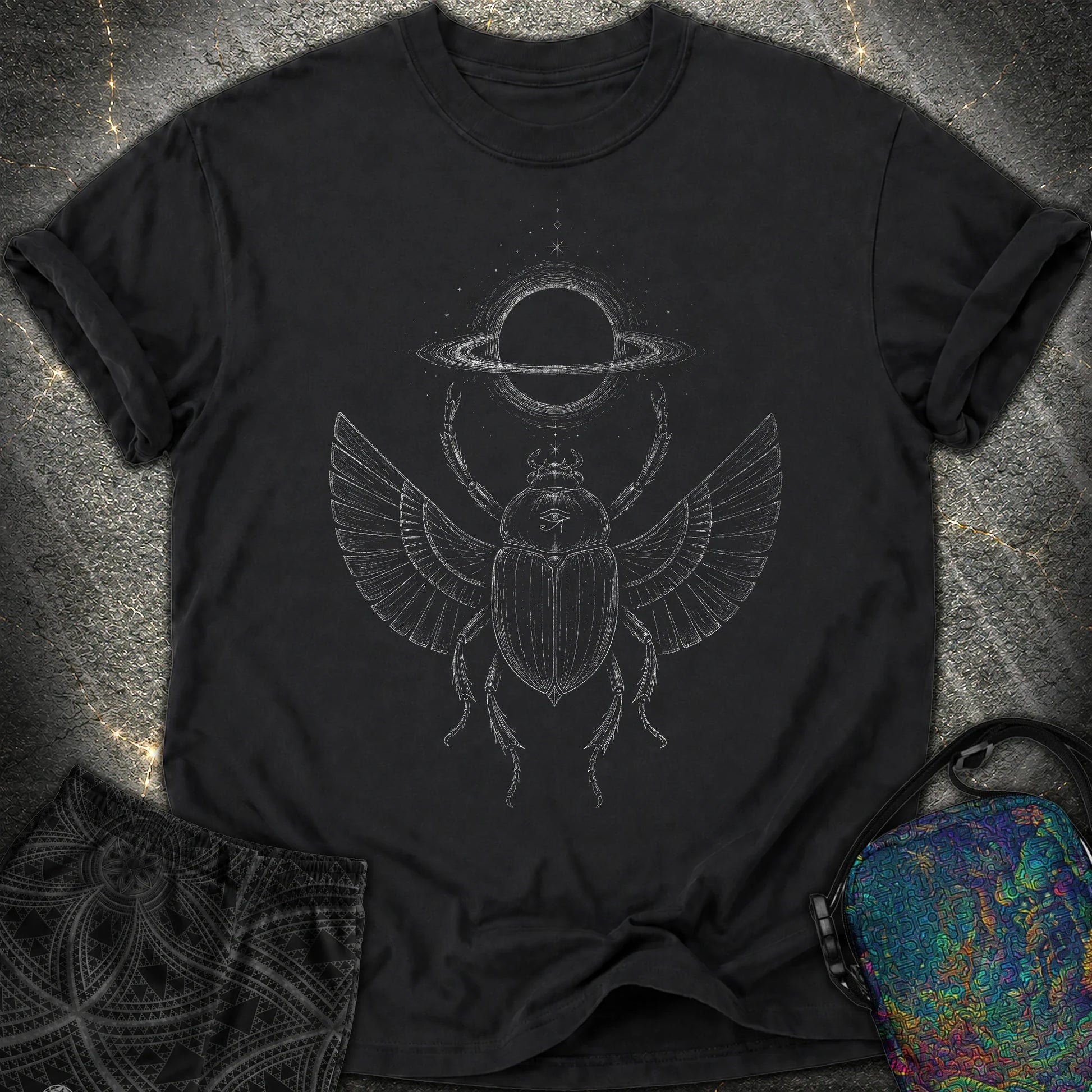 Void Scarab Comfort T-Shirt - Void Scarab Comfort T-Shirt - Black