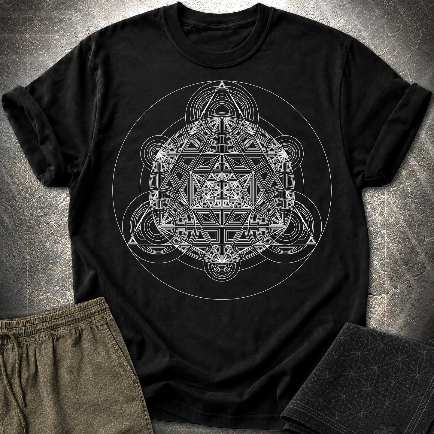 Sacred Mosaic T-Shirt - Sacred Mosaic T-Shirt - Black