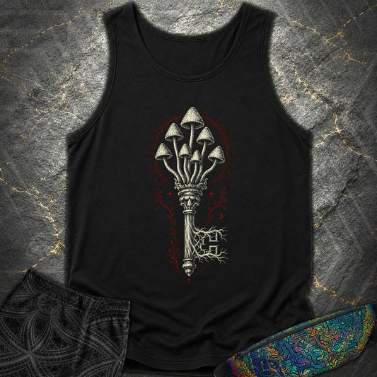 The Mushroom Key - The Mushroom Key Comfort Tank Top - Black