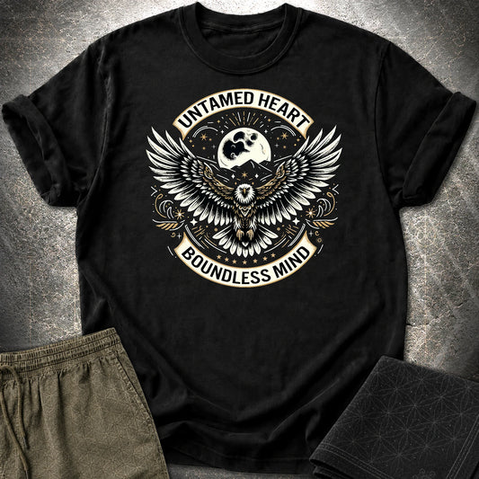 Untamed Heart Boundless Mind T-Shirt - Untamed Heart Boundless Mind T-Shirt - Black
