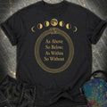 As Above So Below Gold Ouroboros Comfort T-Shirt