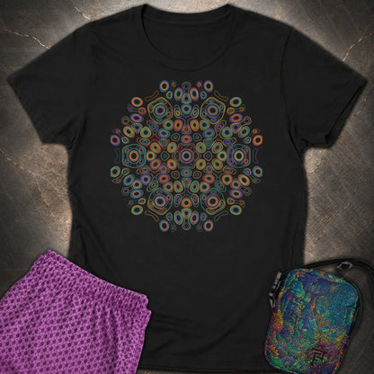 Frequency Of Color - Frequency Of Color Womens T-Shirt - Black