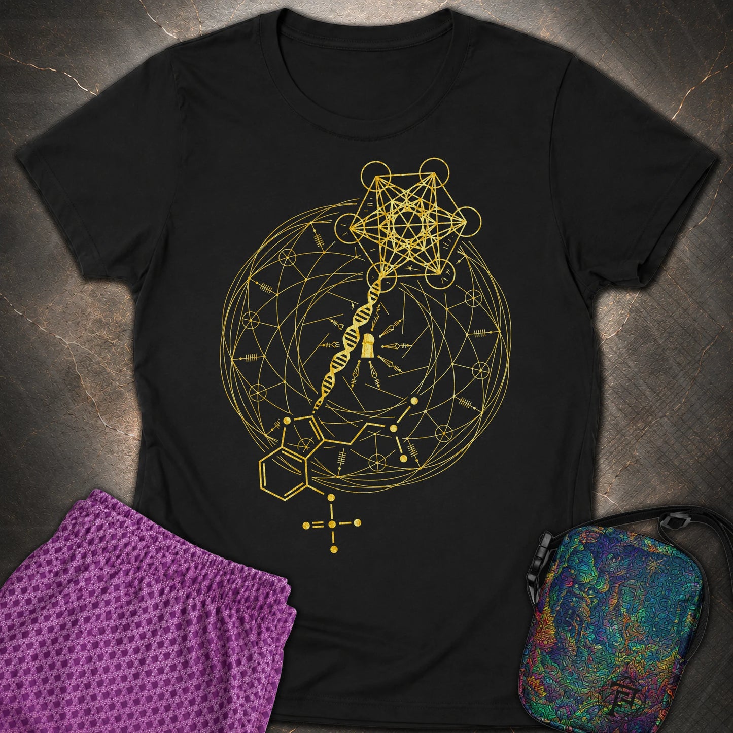 Psilocybin Key To Universe - Psilocybin Key To Universe Women’s T-shirt - Black
