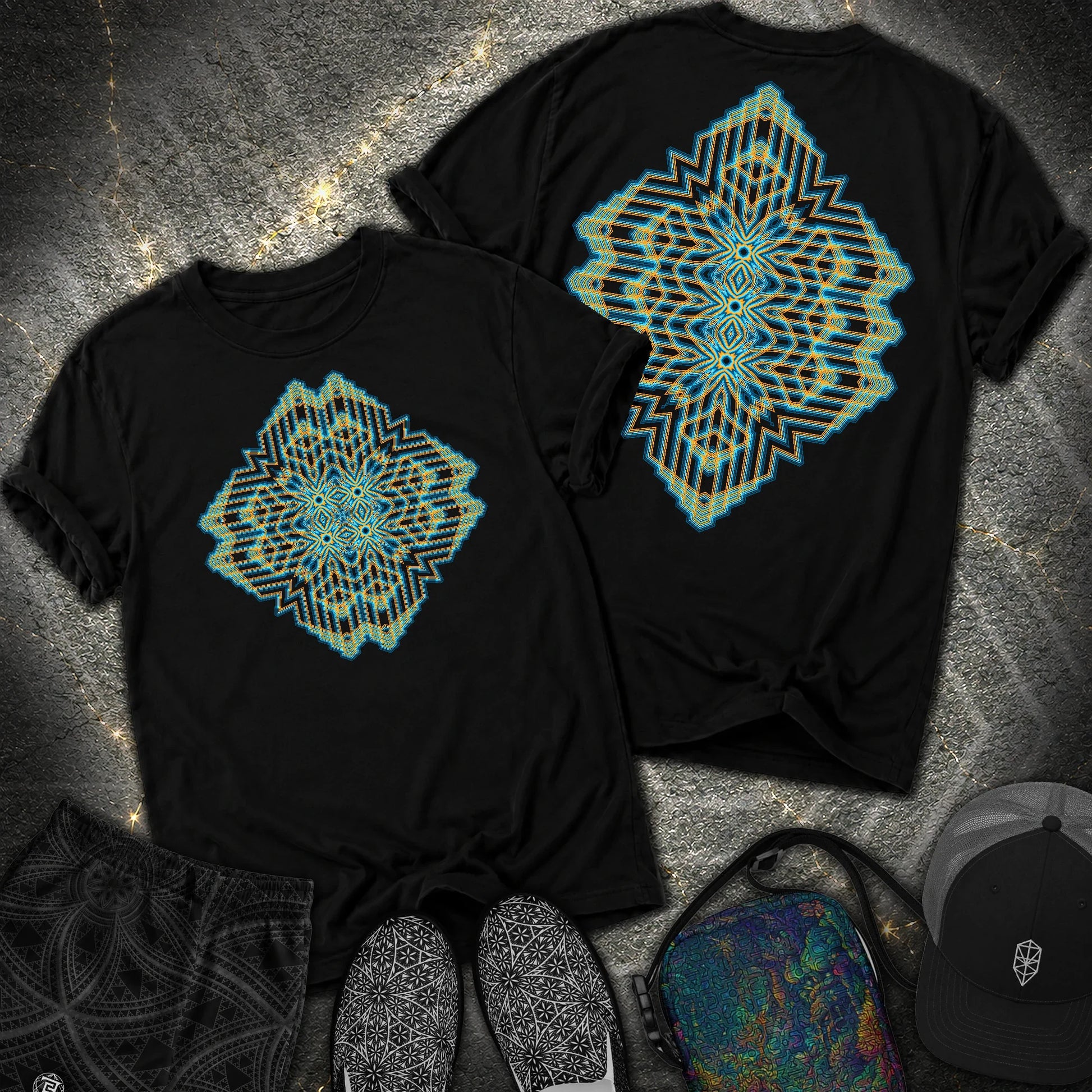Triune Signal Temple 2 Sided Comfort T-Shirt - Triune Signal Temple 2 Sided Comfort T-Shirt - Black