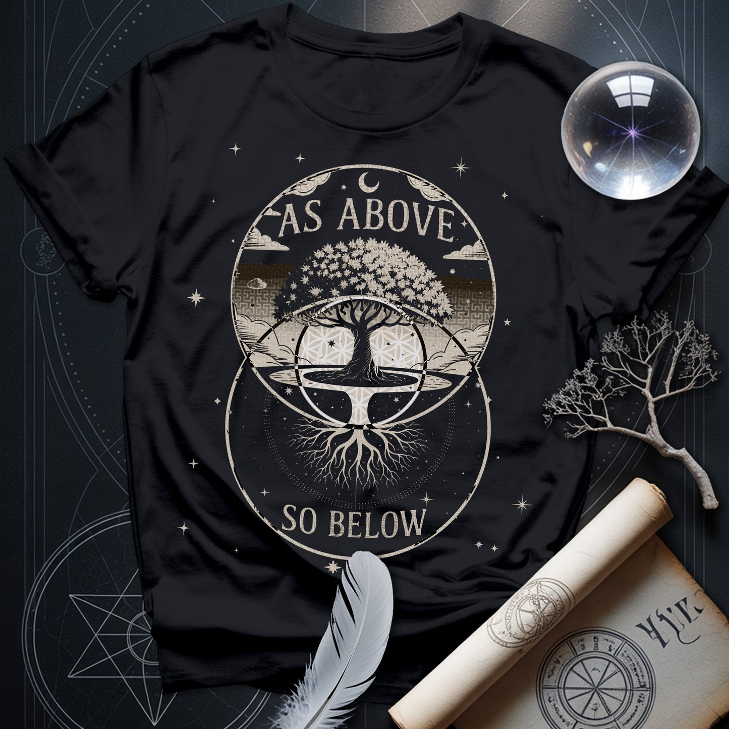 As Above So Below Vesica T-Shirt