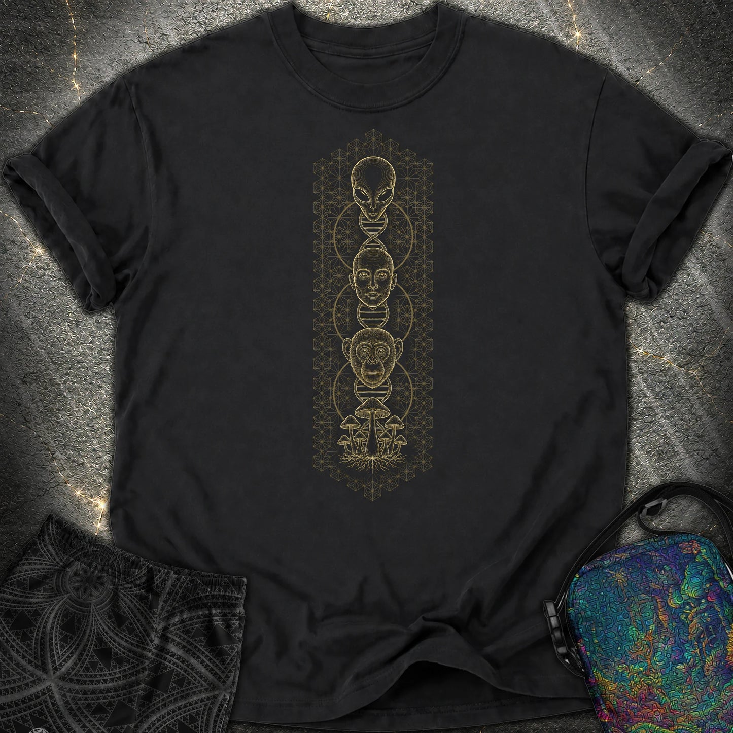 Alien Evolution Comfort T-Shirt - Alien Evolution Comfort T-Shirt - Black