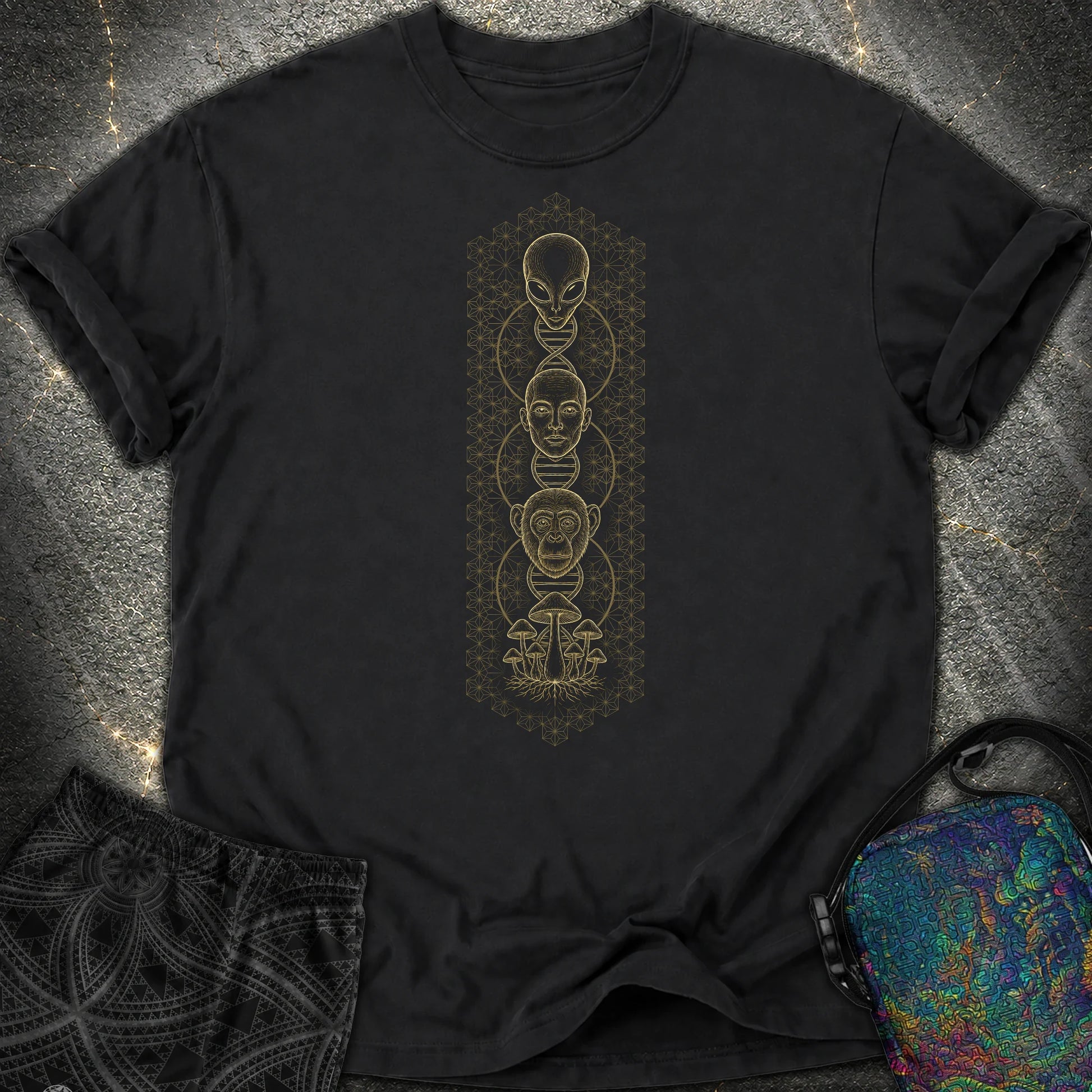 Alien Evolution Comfort T-Shirt - Alien Evolution Comfort T-Shirt - Black