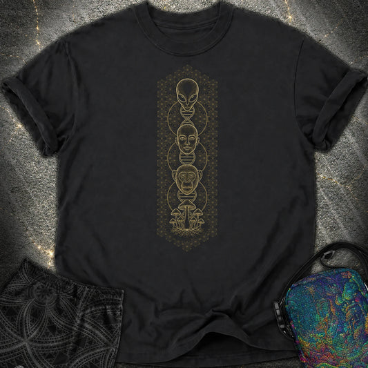 Alien Evolution Comfort T-Shirt - Alien Evolution Comfort T-Shirt - Black
