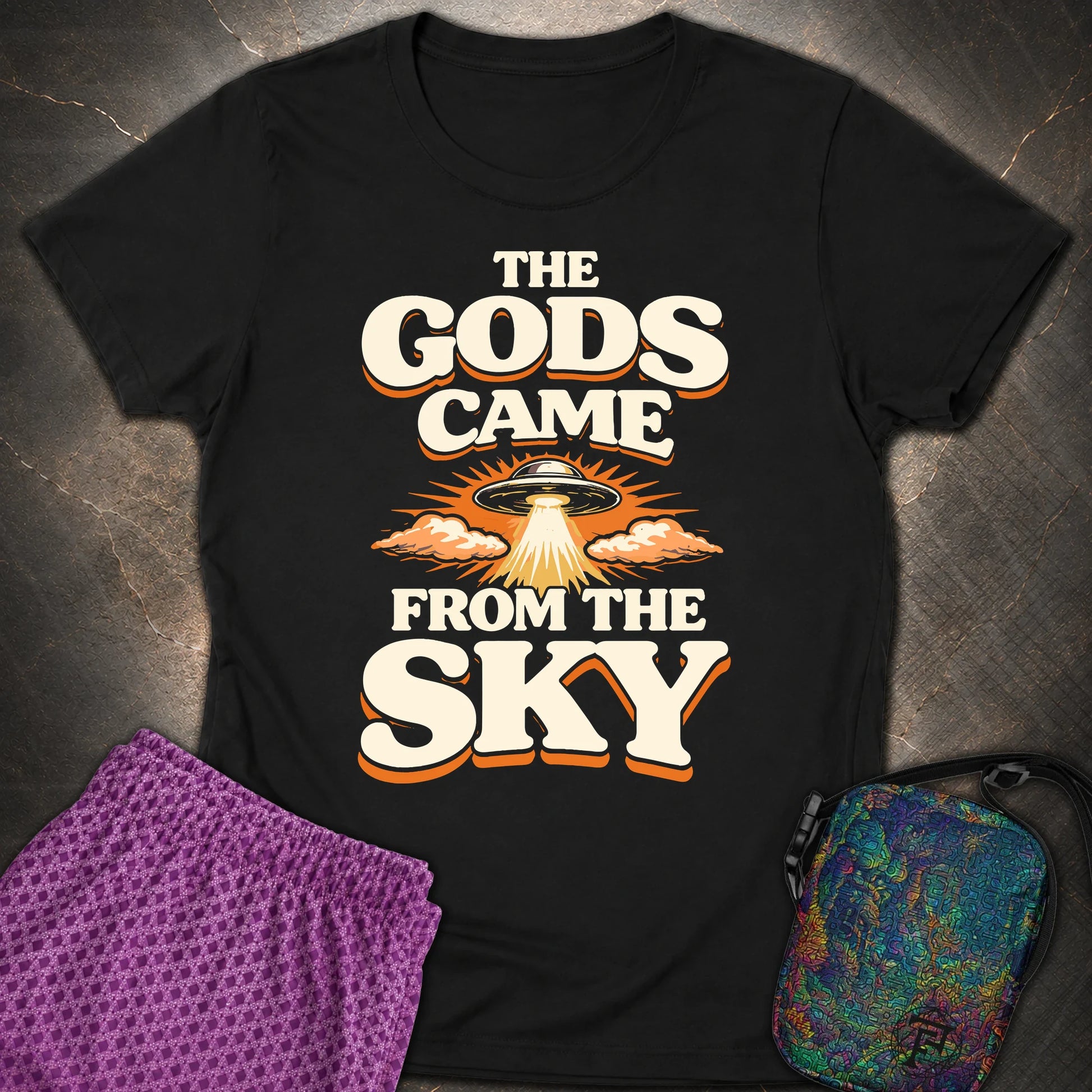 The Gods Came From Sky - The Gods Came From Sky Womens T-Shirt - Black
