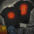 Radiant Geometry Portal Mandala 2 Sided T-Shirt
