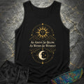 As Above So Below Sun Moon Colored Comfort Tank Top