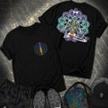 We Are One Meditating Skeleton 2 Sided Comfort T-Shirt