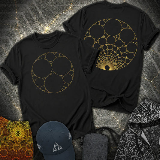 Apollonian Gasket 2 Sided T-Shirt - Apollonian Gasket 2 Sided T-Shirt - Black