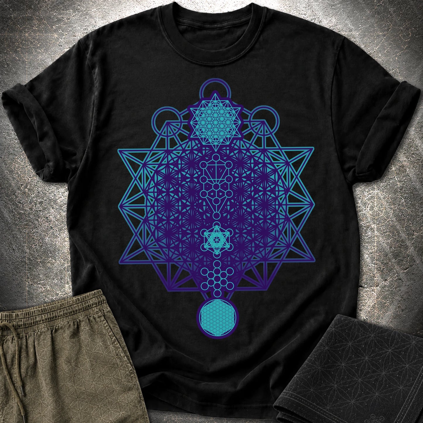 All The Sacred Geometry - All The Sacred Geometry T-Shirt - Black