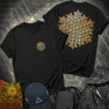 Sacred Gold Merkaba 2 Sided T-Shirt