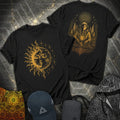 Celestial Sun Moon Mystic DJ Shirt 2 Sided T-Shirt