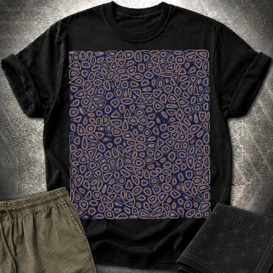 Psychedelic Boho Groovy Abstract Pattern T-Shirt - Psychedelic Boho Groovy Abstract Pattern T-Shirt - Black