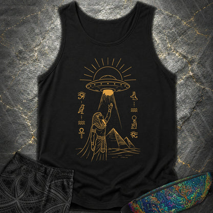 Pharaoh Reaching for the Sky Vessel - Pharaoh Reaching for the Sky Vessel Comfort Tank Top - Black