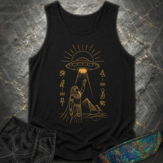 Pharaoh Reaching for the Sky Vessel - Pharaoh Reaching for the Sky Vessel Comfort Tank Top - Black