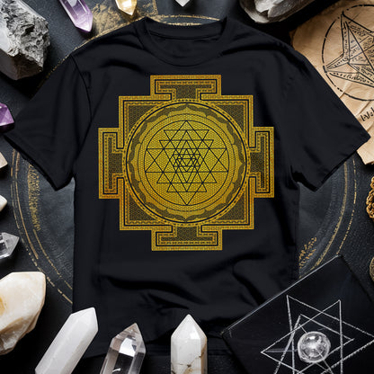 Sri Yantra Intricate Patterns T-Shirt