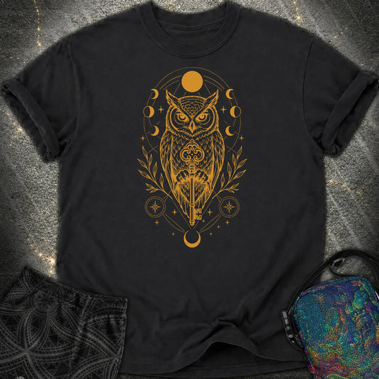 Owl Wisdom Key - Owl Wisdom Key Comfort T-Shirt - Black