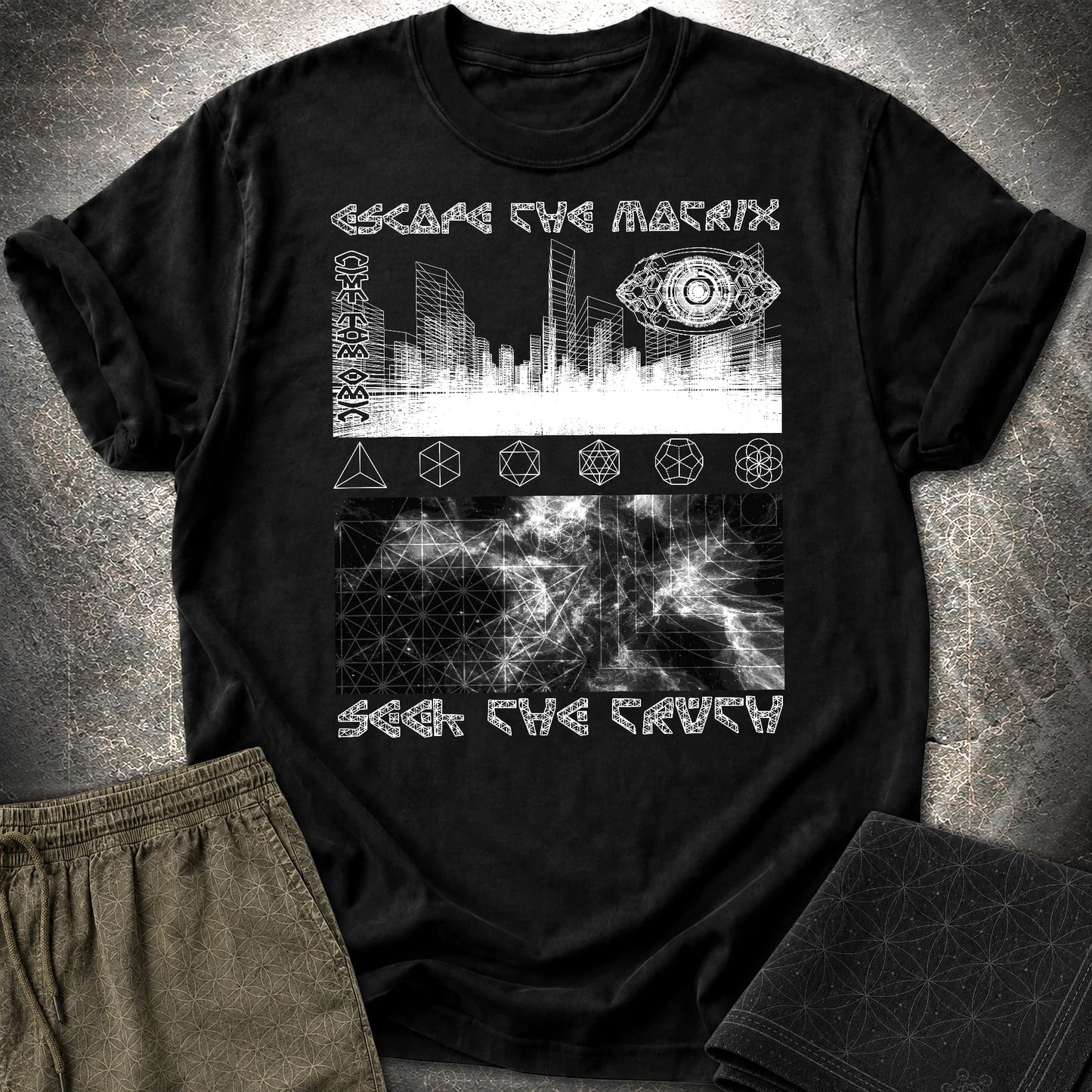 Run From The Matrix T-Shirt - Run From The Matrix T-Shirt - Black