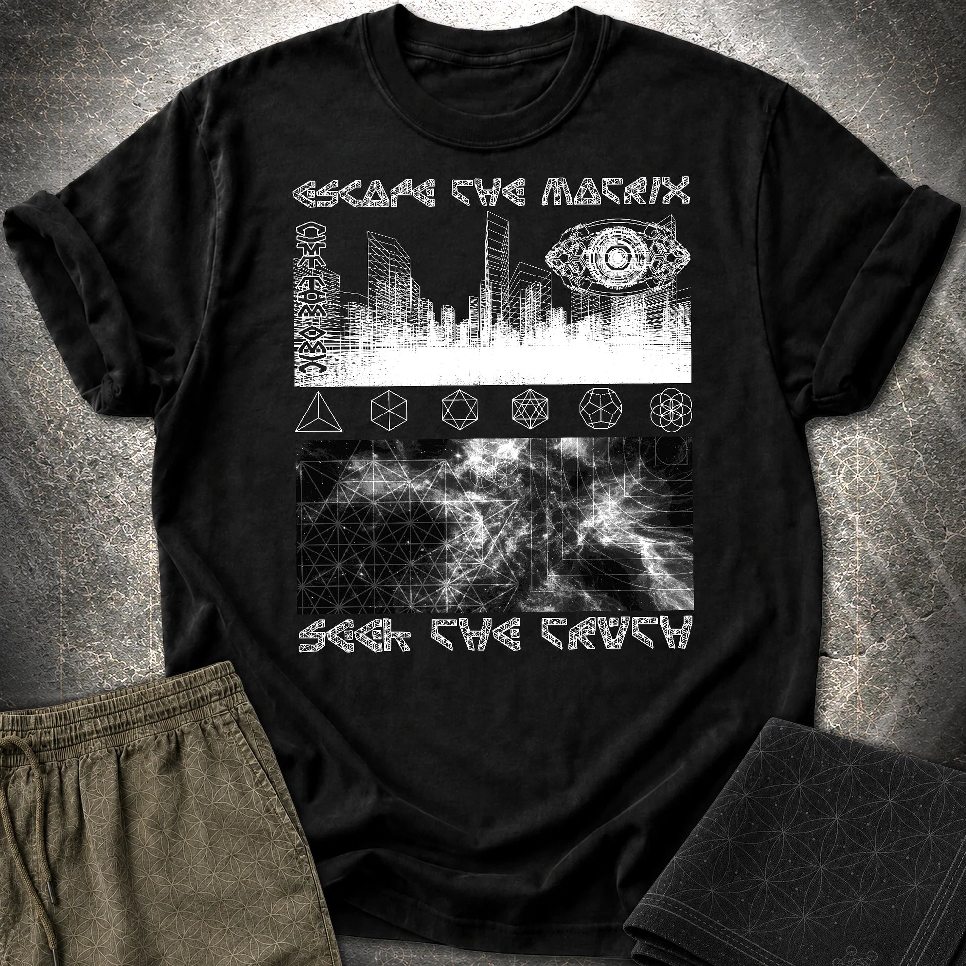 Run From The Matrix T-Shirt - Run From The Matrix T-Shirt - Black