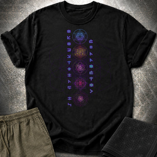 Everything Is Connected Sacred Geometry T-Shirt - Everything Is Connected Sacred Geometry T-Shirt - Black